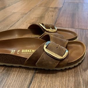 Birkenstock Madrid Big Buckle Cognac size 39